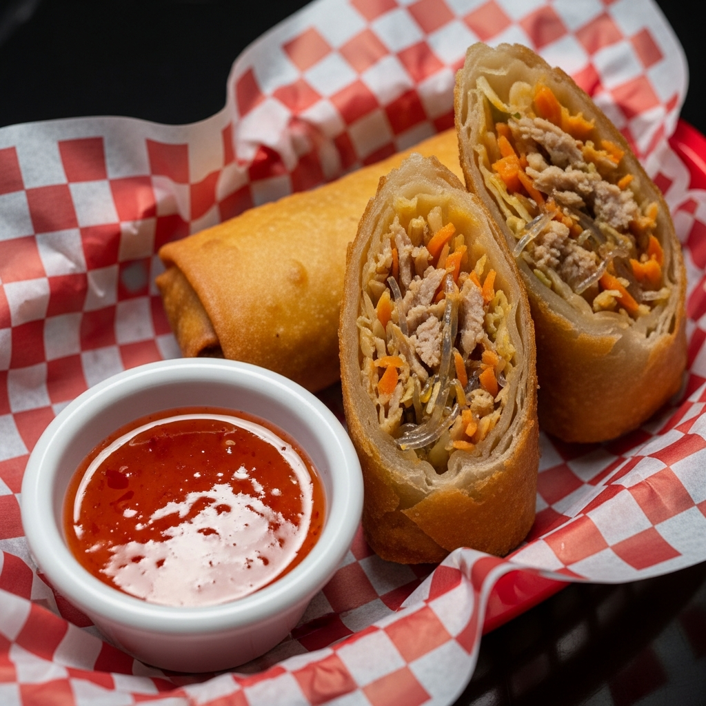 Egg rolls appetizer – DJ's Pub bar menu Ridgecrest CA