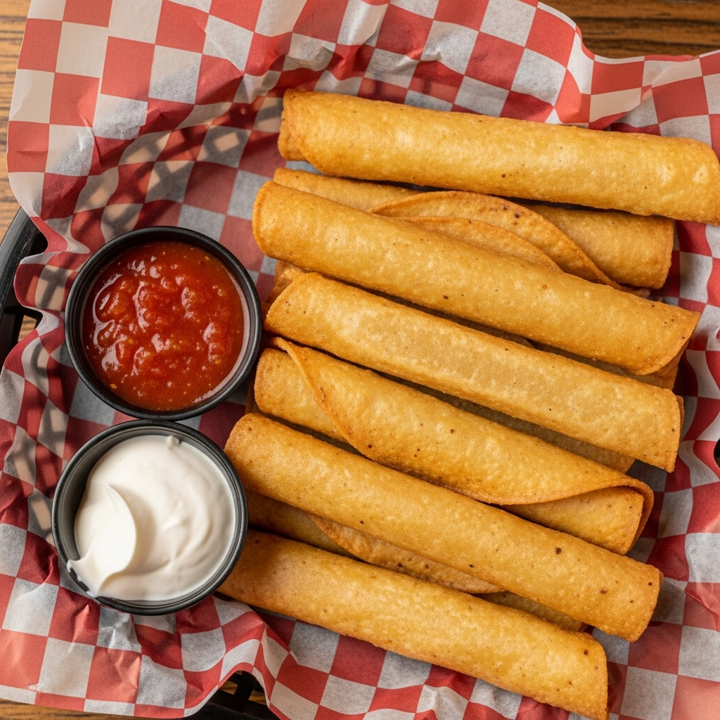 Taquitos appetizer – DJ's Pub Ridgecrest CA bar bites